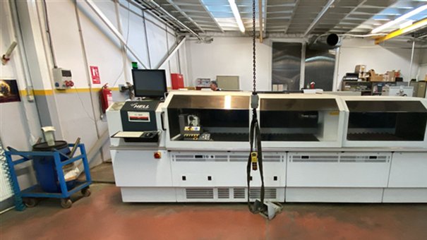Used Hell Gravure Engraver K5 SMART (GRA3750008) for sale — Gravostar machine for rotogravure cylinder production — photo 2
